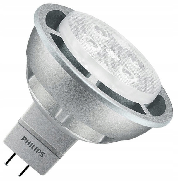 Philips LED 5.5W GU5.3 WW 12V MR16 36D Silver Dim/4 Philips LED 5.5W GU5.3 WW 12V MR16 36D Silver Dim/4