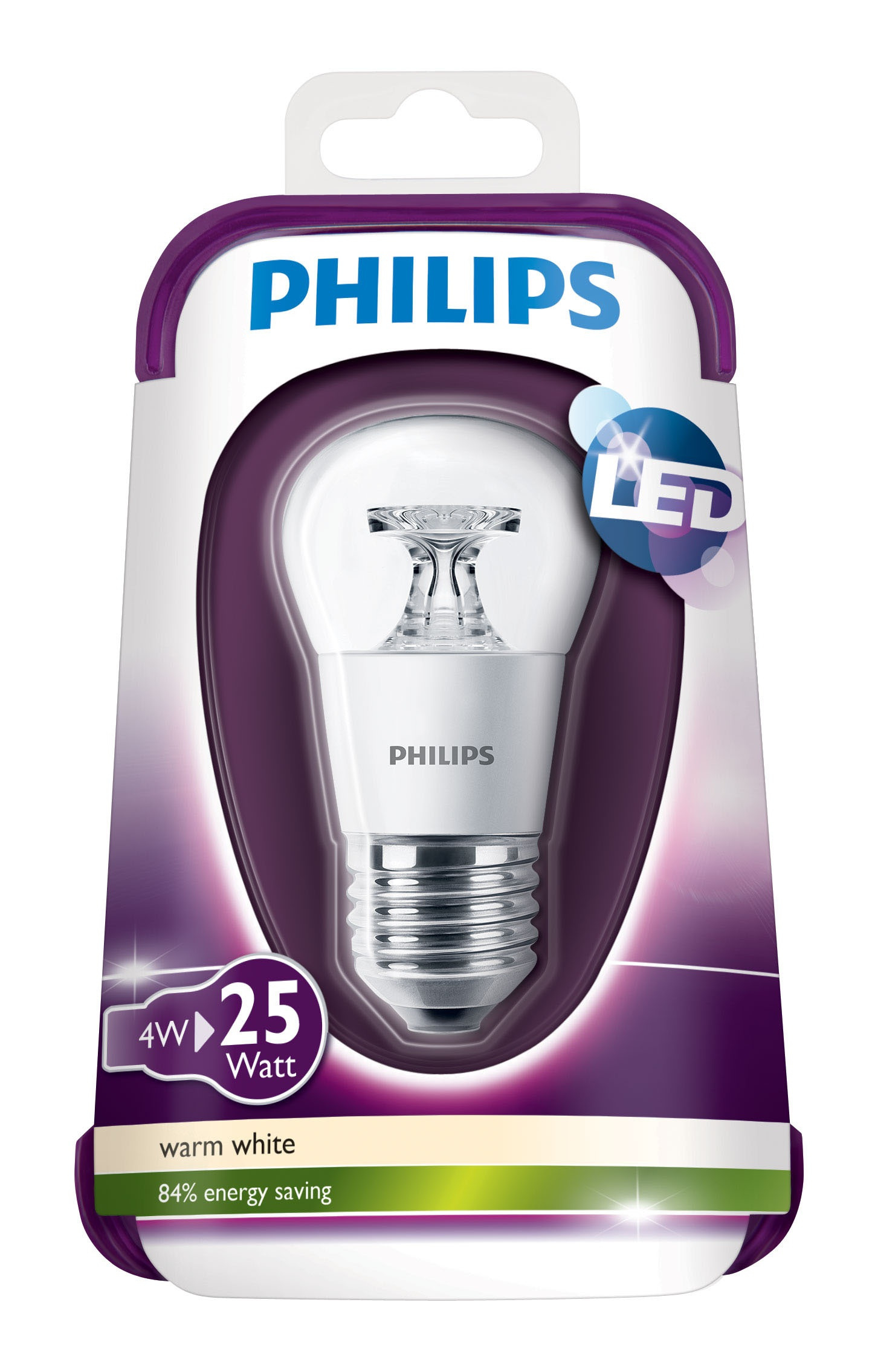 Philips LED 4W E27 WW 230V P45 CL ND/4