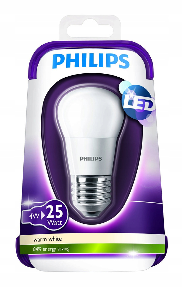 Zdjęcie produktu: Philips LED 4W E27 WW 230V P45 FR ND/4