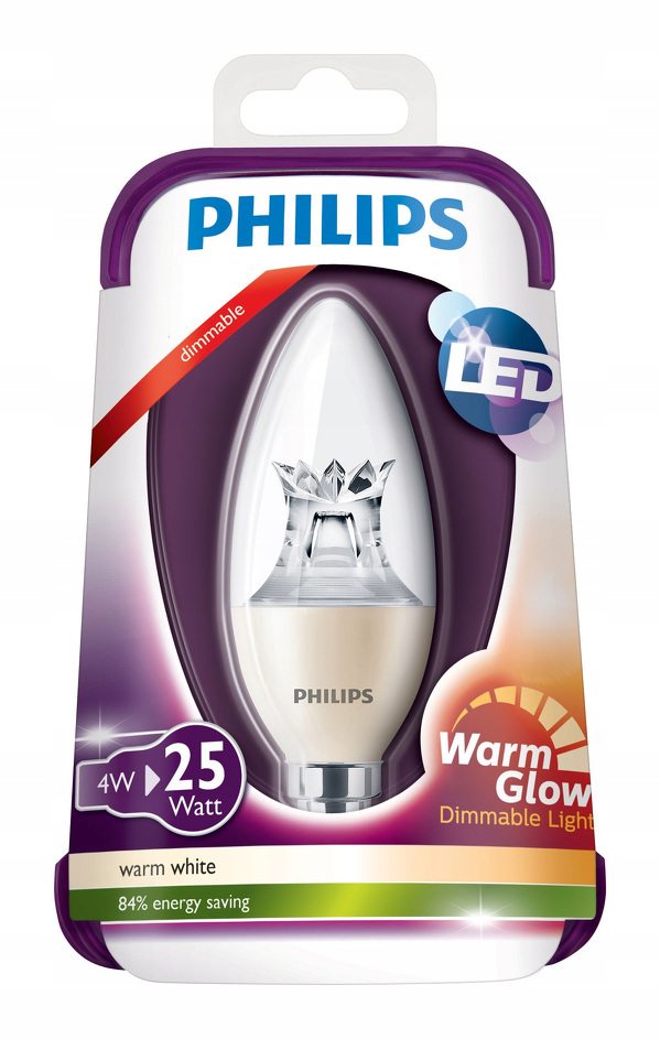 Zdjęcie produktu: Philips LED Warmglow 4W E14 Ciepły biały 230V B38 CL D/4 Zdjęcie produktu: Philips LED Warmglow 4W E14 Ciepły biały 230V B38 CL D/4
