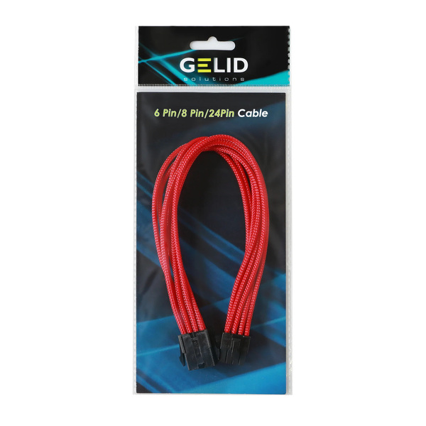 Zdjęcie produktu: Gelid przedłużacz 8pin EPS 30cm czerwony CA-8P-04