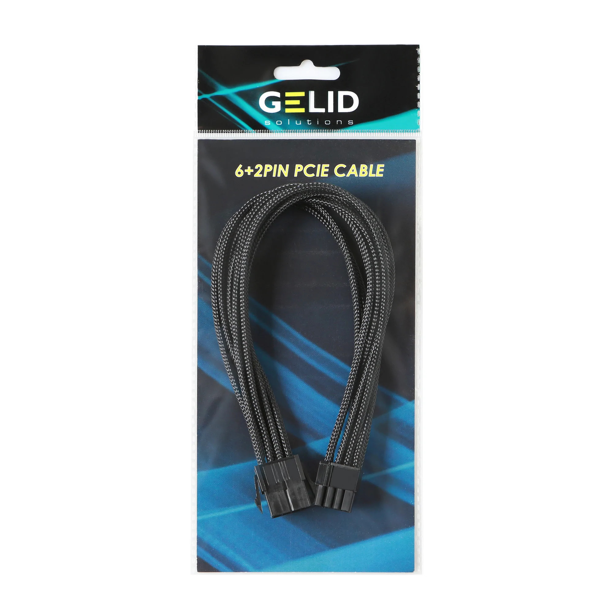 Gelid przedłużacz PCI-E 6+2pin 30cm czarny CA-8P-05 Gelid przedłużacz PCI-E 6+2pin 30cm czarny CA-8P-05