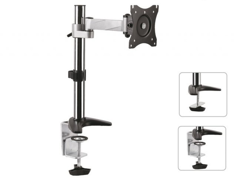 Zdjęcie produktu: Uchwyt biurkowy do monitora LCD Maclean, max VESA 100x100, 8kg, aluminiowy, MC-717