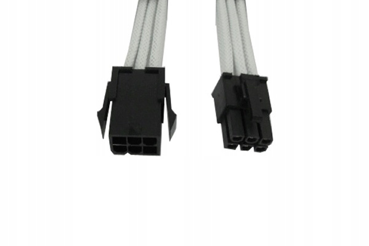 Gelid przedłużacz PCI-E 6pin 30cm biały CA-6P-02