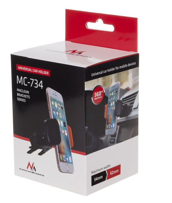 Zdjęcie produktu: Maclean MC-734 samochodowy uchwyt do telefonu, uniwersalny