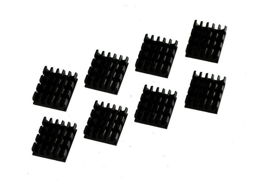 Radiatory pamięci VGA 13x5x16mm komplet 8szt Radiatory pamięci VGA 13x5x16mm komplet 8szt