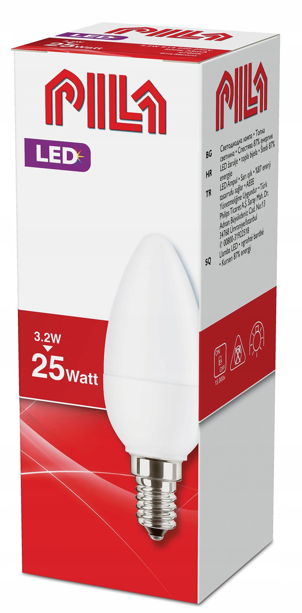 Zdjęcie produktu: PILA LED 25W E14 WW B35 FR ND