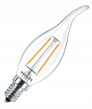 Miniatura produktu: Philips LED Filament 2.3W E14 WW BA35 CL ND/4