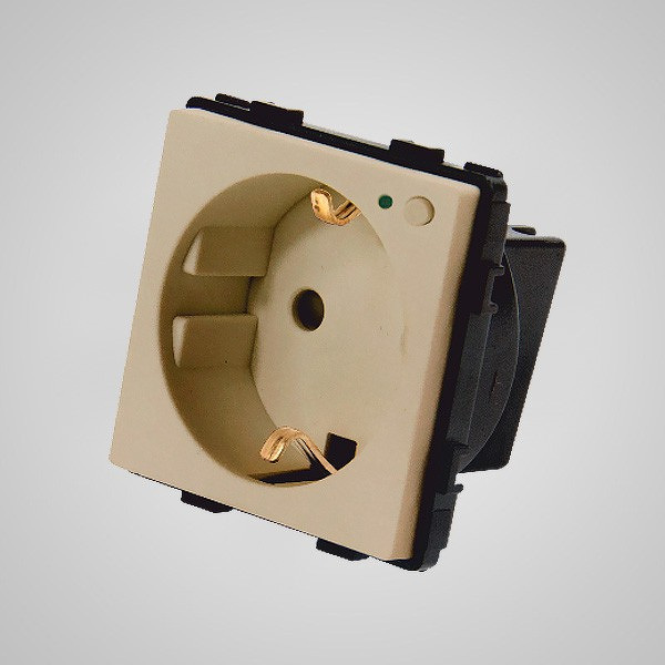Zdjęcie produktu: Touchme TM634G złote gniazdo schuko ze wskaźnikiem LED, WiFi, modułowe