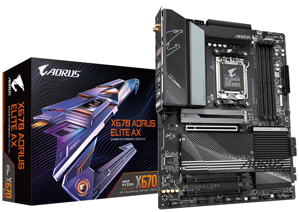 Płyta główna Gigabyte X670 AORUS ELITE AX AM5 Płyta główna Gigabyte X670 AORUS ELITE AX AM5