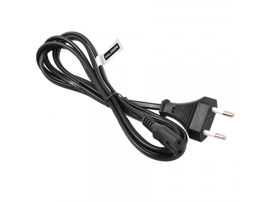 Kabel zasilający Maclean, Ósemka,euro (radiowy), 2 pin, Wtyk EU, 1.5m, MCTV-809
