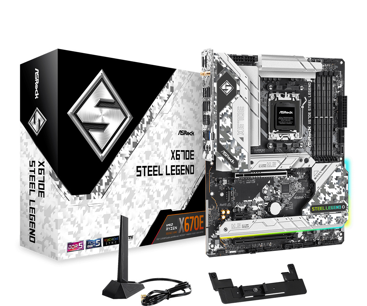 Płyta główna ASRock X670E Steel Legend AM5 Płyta główna ASRock X670E Steel Legend AM5