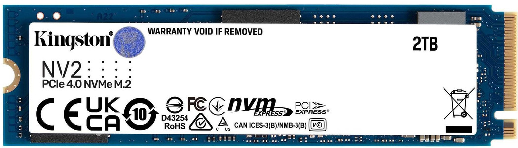 Miniatura produktu: Dysk Kingston SSD NV2 2TB M.2 PCIe NVMe Gen4 SNV2S/2000G