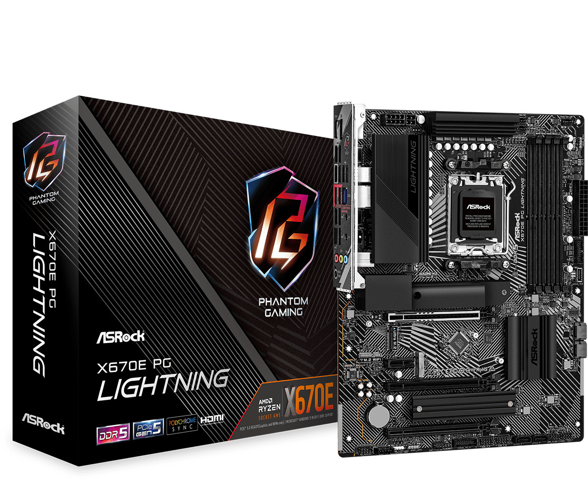 Płyta główna ASRock X670E PG Lightning AM5 Płyta główna ASRock X670E PG Lightning AM5