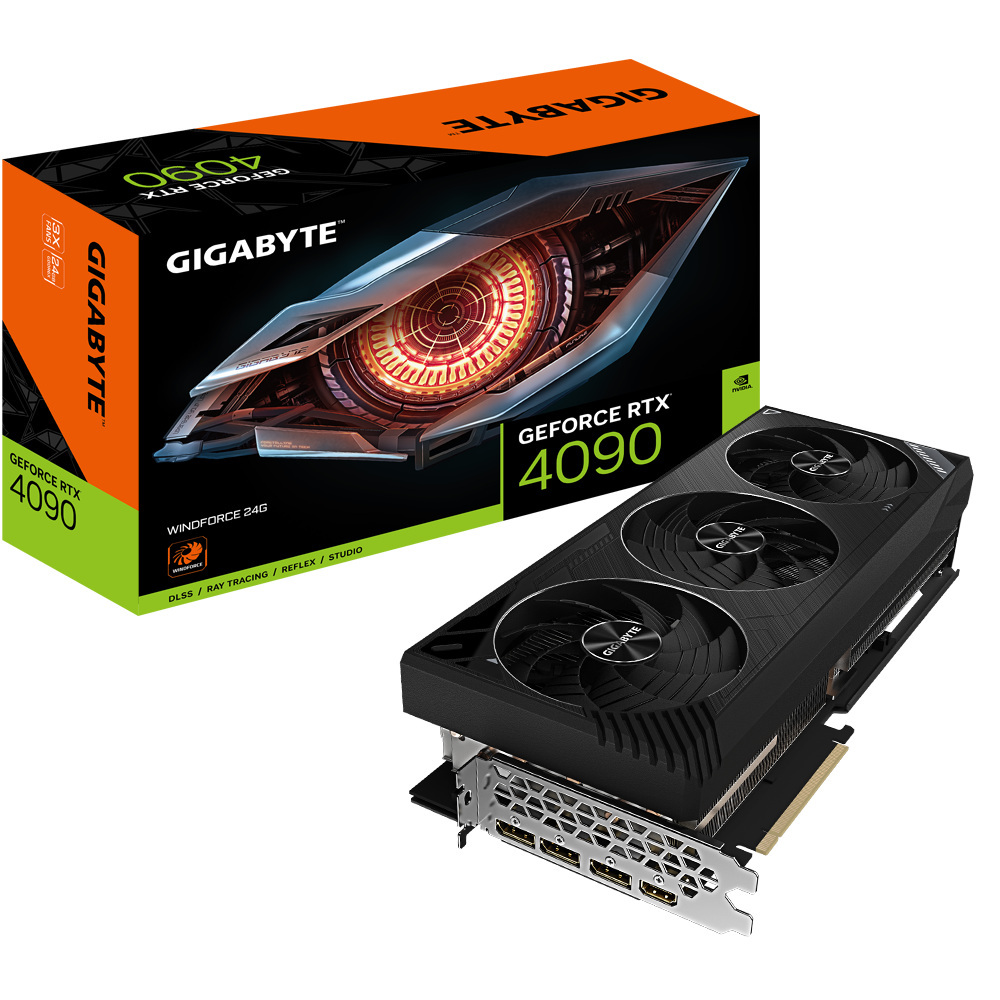 Gigabyte GeForce RTX 4090 WindForce 24GB GDDR6X (GV-N4090WF3-24GD)