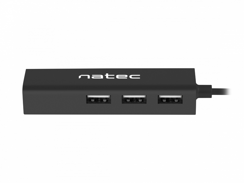 Zdjęcie produktu: Hub USB 2.0 Natec Dragonfly 3-Porty + Rj45 100 Mb/s Zdjęcie produktu: Hub USB 2.0 Natec Dragonfly 3-Porty + Rj45 100 Mb/s