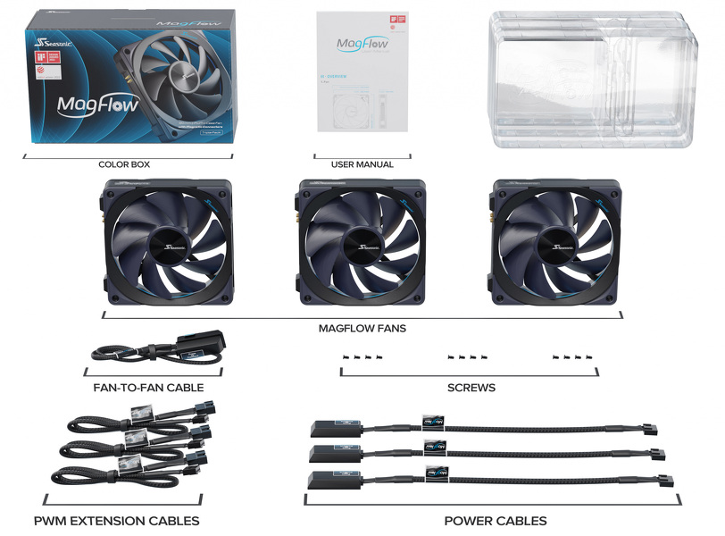 Zdjęcie produktu: Seasonic MagFlow 120mm PWM (3 szt.)