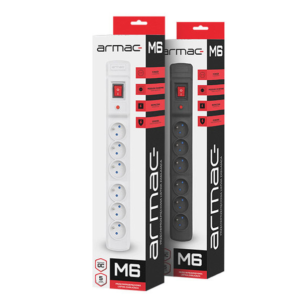 Zdjęcie produktu: Armac Multi M6 listwa zasilająca (M6/100/CZ)