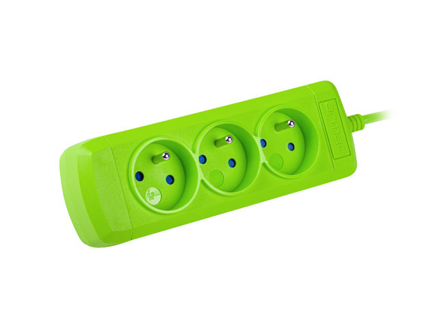 Listwa zasilająca Armac ARCOLOR3 zielona 3m, 3 gniazda 230V PL (ARCOLOR3/30/ZI)