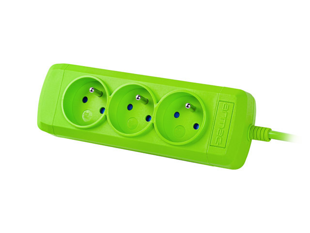 Listwa zasilająca Armac ARCOLOR3 zielona 3m, 3 gniazda 230V PL (ARCOLOR3/30/ZI)