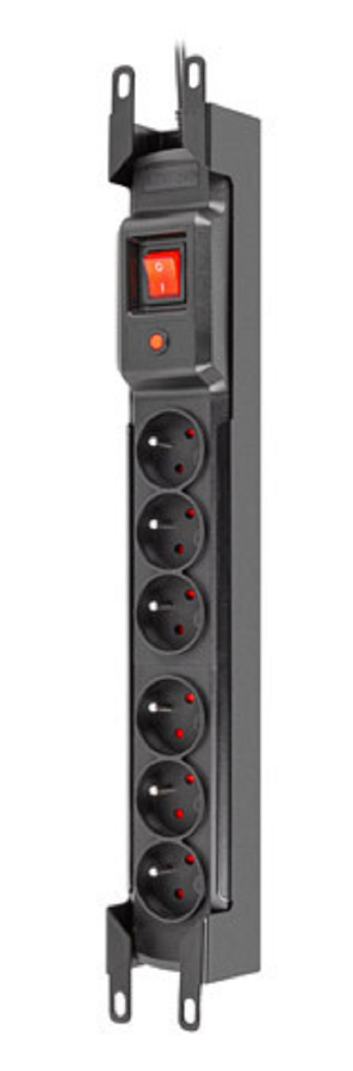 Listwa zasilająca Armac M6 1.5m czarna Rack 19", 6 gniazd PL 230V (M6/15/R/CZ) Listwa zasilająca Armac M6 1.5m czarna Rack 19", 6 gniazd PL 230V (M6/15/R/CZ)