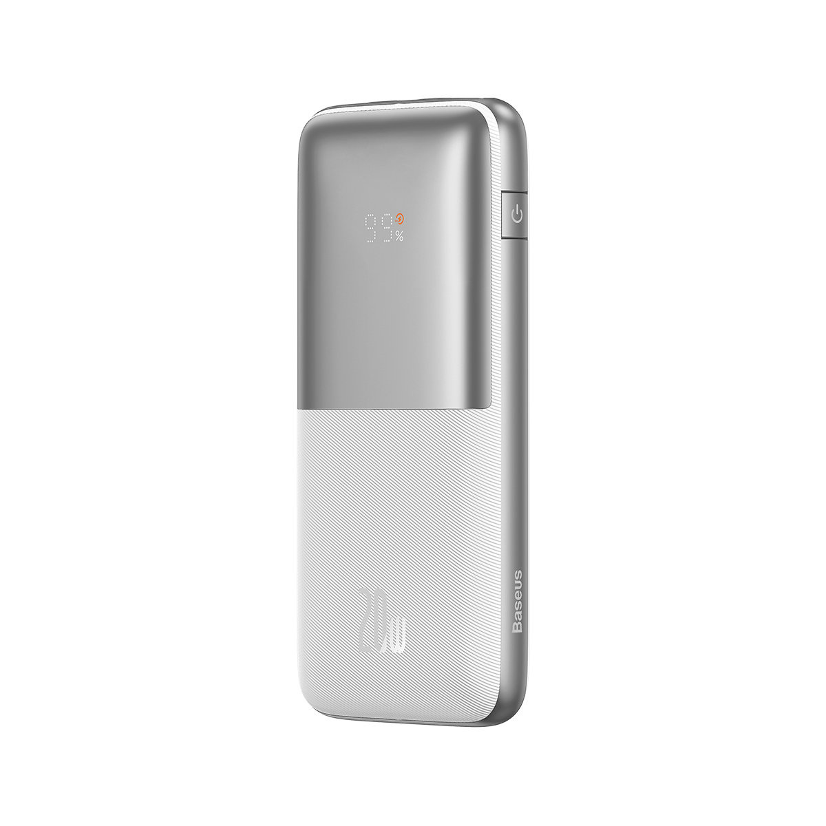 Powerbank Baseus Bipow PRO 10000mAh, 2xUSB, USB TYP-C, + przewód USB 3A 0.3m, 20W - biały (PPBD040102)