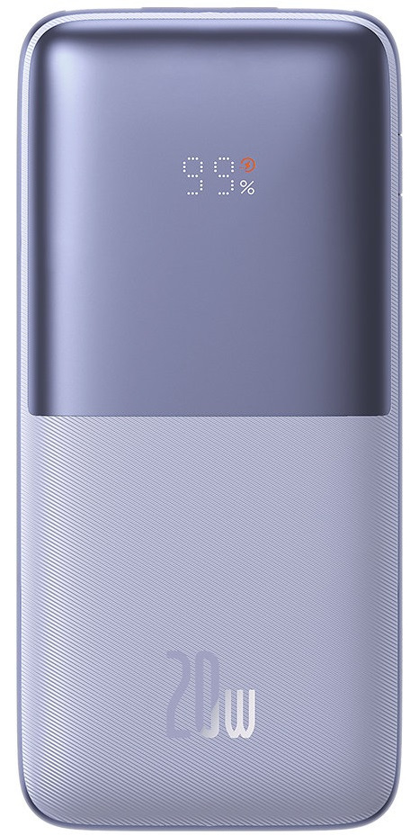 Powerbank Baseus Bipow PRO 10000mAh, 2xUSB, USB TYP-C, + przewód USB 3A 0.3m, 20W - fioletowy (PPBD040105) Powerbank Baseus Bipow PRO 10000mAh, 2xUSB, USB TYP-C, + przewód USB 3A 0.3m, 20W - fioletowy (PPBD040105)