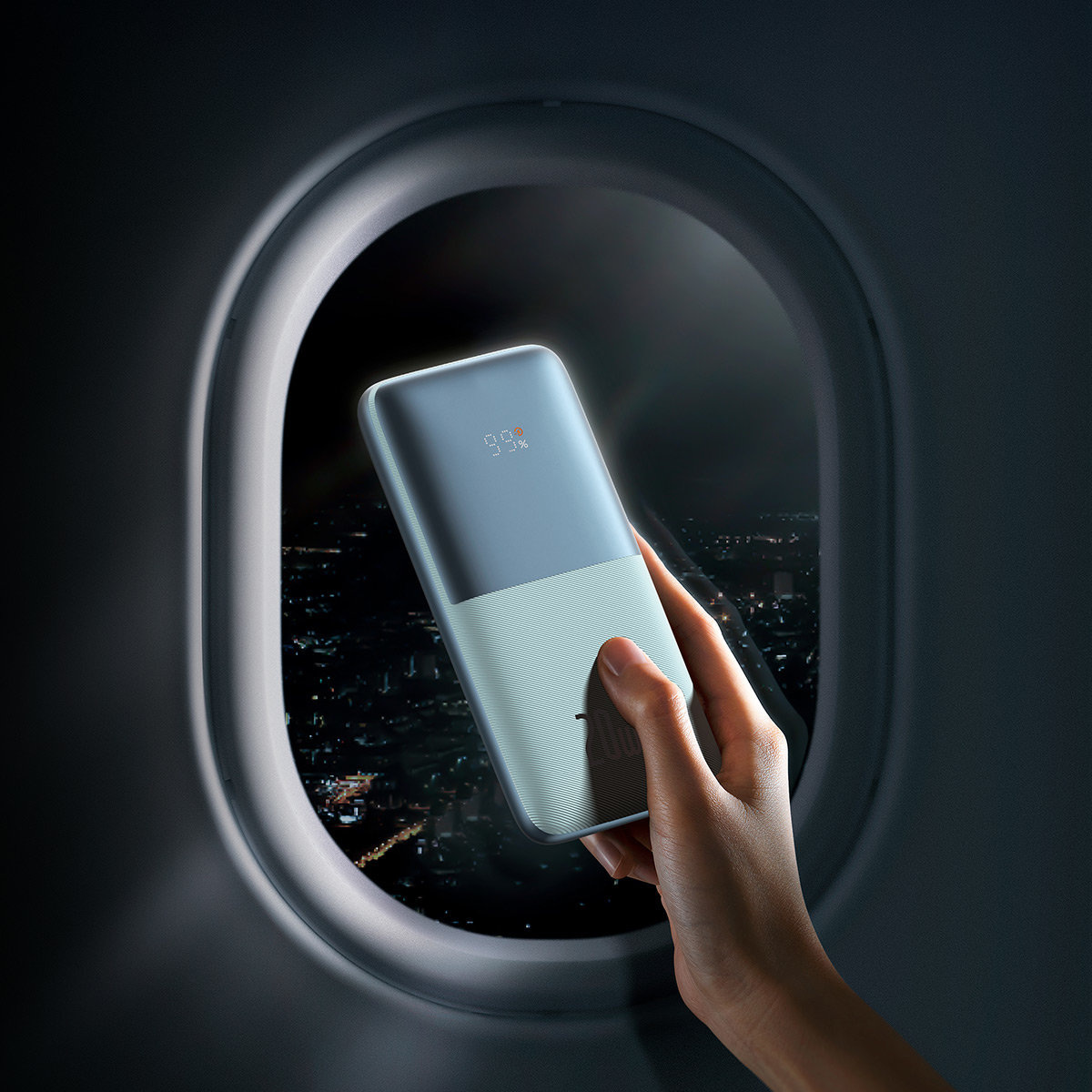 Powerbank Baseus Bipow PRO 10000mAh, 2xUSB, USB TYP-C, + przewód USB 3A 0.3m, 20W - niebieski (PPBD040103)