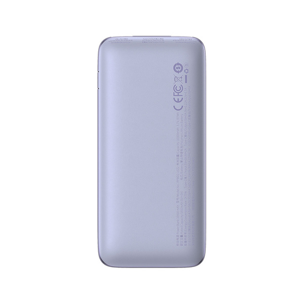 Zdjęcie produktu: Powerbank Baseus Bipow PRO 10000mAh, 2xUSB, USB TYP-C, + przewód USB 3A 0.3m, 22,5W - fioletowy (PPBD040005)