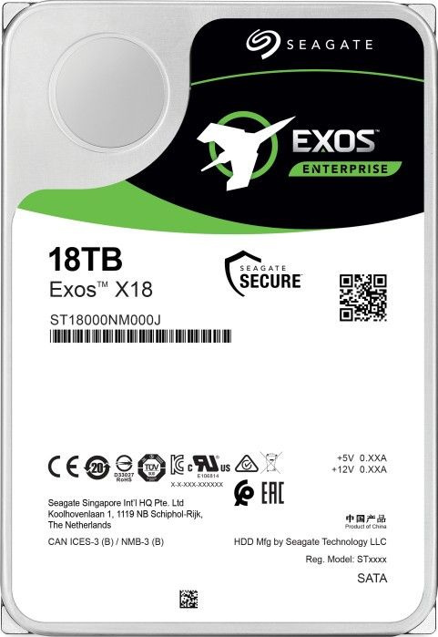 Dysk Seagate Exos X18 ST18000NM000J 18TB sATA III 7200RPM 256MB