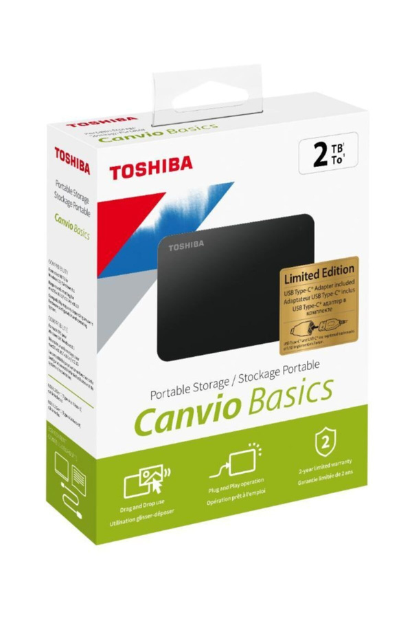 Zdjęcie produktu: Toshiba Canvio Basics 2TB USB 3.0 2,5" HDTB420EK3AA Zdjęcie produktu: Toshiba Canvio Basics 2TB USB 3.0 2,5" HDTB420EK3AA