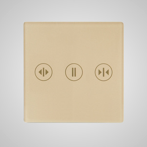 Miniatura produktu: Touchme TM829G Mały panel szklany 47x47mm, żaluzjowy, złoty