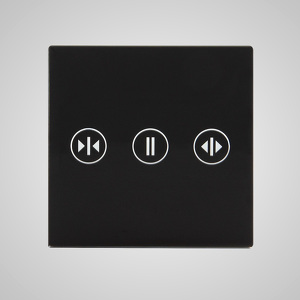 Miniatura produktu: Touchme TM829B Mały panel szklany 47x47mm, żaluzjowy, czarny