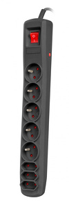 Listwa zasilająca Natec Extreme Media SP8 NSP-0511 3.0m, 8 gniazd, czarna