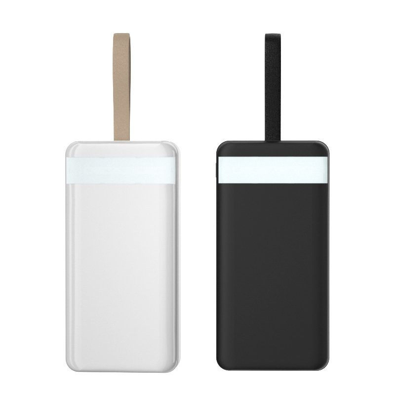 Powerbank Dudao 30000mAh, 3x USB z lampką LED czarny (K8s+ black)