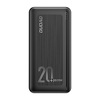 Powerbank Dudao 20000mAh, Power Delivery 20 W Quick Charge 3.0 2x USB / USB Typ C czarny (K12PQ+ black)