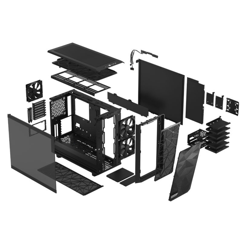 Obudowa do komputera Fractal Design Meshify 2 TG Light Tint Black Obudowa do komputera Fractal Design Meshify 2 TG Light Tint Black