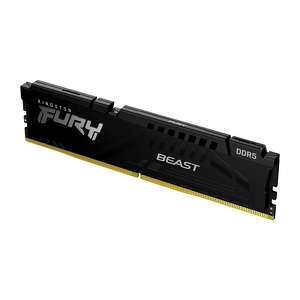 Miniatura produktu: Pamięć Kingston FURY Beast Black 16GB (1x16GB) DDR5 6000 CL40 KF560C40BB-16