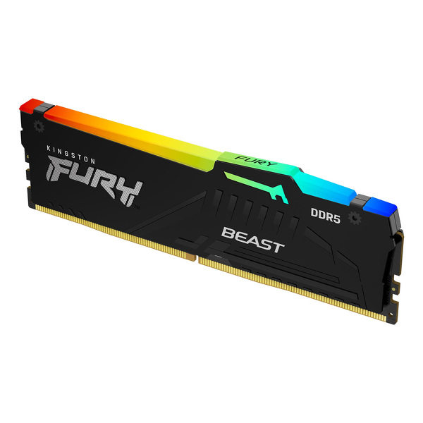Zdjęcie produktu: Pamięć Kingston FURY Beast Black RGB 16GB (1x16GB) DDR5 6000 CL40 KF560C40BBA-16 Zdjęcie produktu: Pamięć Kingston FURY Beast Black RGB 16GB (1x16GB) DDR5 6000 CL40 KF560C40BBA-16