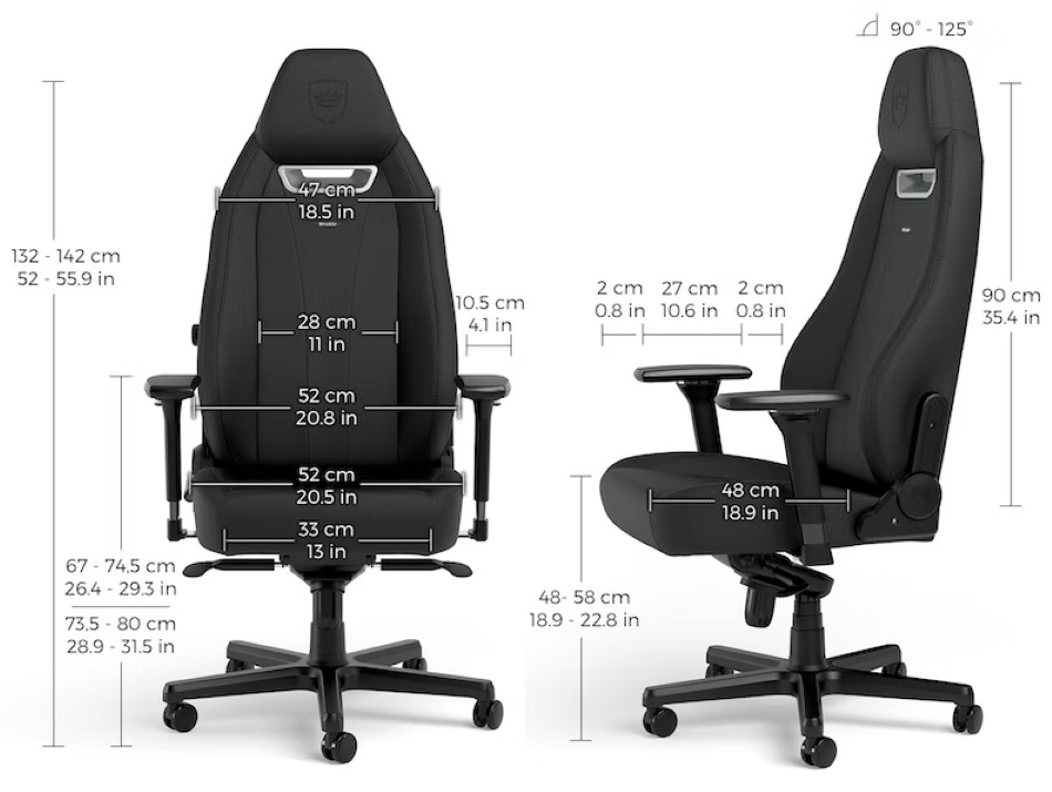 noblechairs LEGEND Black (NBL-LGD-GER-BED)