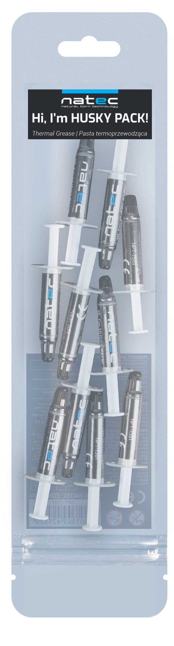 Zdjęcie produktu: Pasta termoprzewodząca Natec HUSKY PACK 1g. 10-PACK (NPT-1581) Zdjęcie produktu: Pasta termoprzewodząca Natec HUSKY PACK 1g. 10-PACK (NPT-1581)