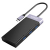 Miniatura zdjęcia: Hub Stacja dokująca Orico USB TYP-C 10w1, 2 x USB 3.0, RJ45, HDMI 4K, PD 87W, czytnik kart (MDK-10P-BK-BP)