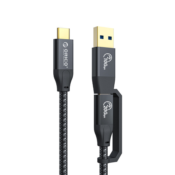 Zdjęcie produktu: Kabel przewód pleciony ORICO USB TYP-C (M-M) + USB-A, 20 Gbps, 4K, 100W 1m (ACC32-10-BK-BP) Zdjęcie produktu: Kabel przewód pleciony ORICO USB TYP-C (M-M) + USB-A, 20 Gbps, 4K, 100W 1m (ACC32-10-BK-BP)