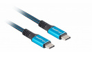 Miniatura zdjęcia: Kabel przewód USB Typ-C do Typ-C 120cm Lanberg, USB4, 100W, 8K 30Hz - czarno - niebieski (CA-CMCM-45CU-0012-BK) Miniatura zdjęcia: Kabel przewód USB Typ-C do Typ-C 120cm Lanberg, USB4, 100W, 8K 30Hz - czarno - niebieski (CA-CMCM-45CU-0012-BK)