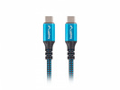 Miniatura zdjęcia: Kabel przewód USB Typ-C do Typ-C 50cm Lanberg, USB4, 100W, 8K 30Hz - czarno - niebieski (CA-CMCM-45CU-0005-BK) Miniatura zdjęcia: Kabel przewód USB Typ-C do Typ-C 50cm Lanberg, USB4, 100W, 8K 30Hz - czarno - niebieski (CA-CMCM-45CU-0005-BK)