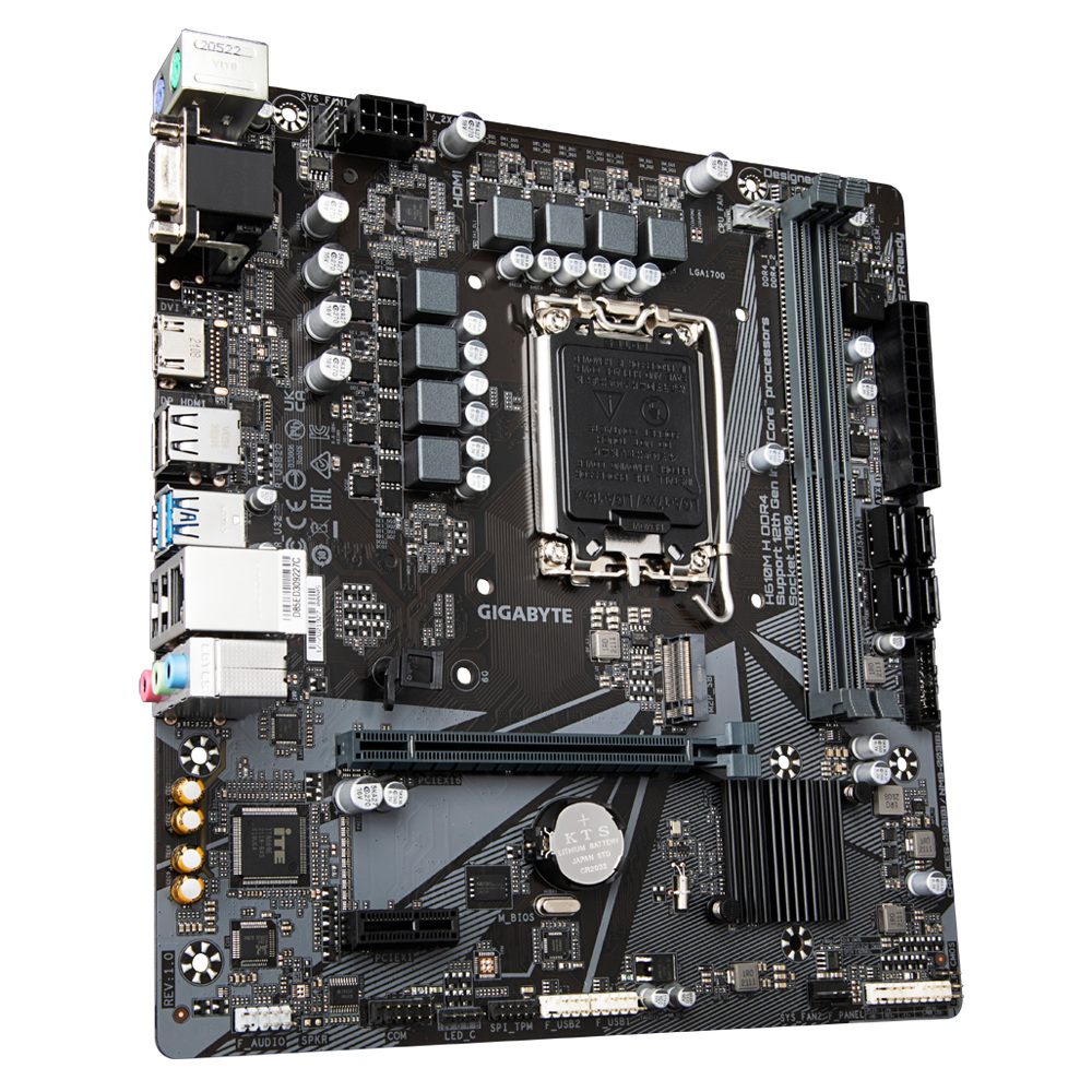 Płyta główna Gigabyte H610M H DDR4 LGA1700 Płyta główna Gigabyte H610M H DDR4 LGA1700