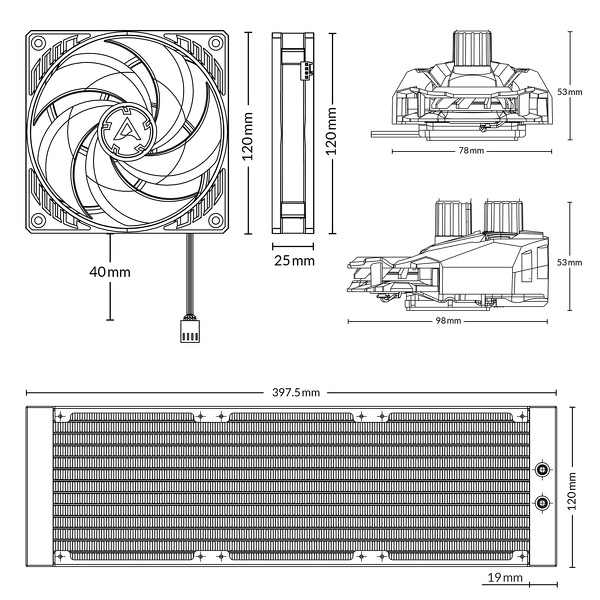Zdjęcie produktu: Chłodzenie wodne Arctic Liquid Freezer II 360 (ACFRE00068B) Zdjęcie produktu: Chłodzenie wodne Arctic Liquid Freezer II 360 (ACFRE00068B)