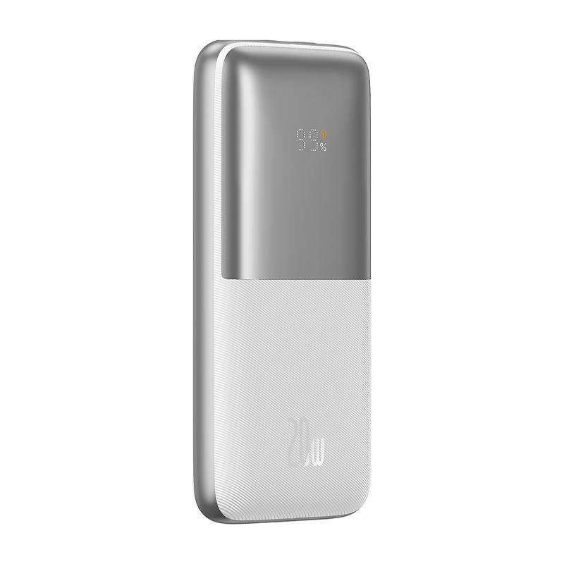 Powerbank Baseus Bipow PRO 10000mAh, 2xUSB, USB TYP-C, + przewód USB Typu A - USB Typu C 3A 0.3m, 20W - biały (PPBD040202) Powerbank Baseus Bipow PRO 10000mAh, 2xUSB, USB TYP-C, + przewód USB Typu A - USB Typu C 3A 0.3m, 20W - biały (PPBD040202)