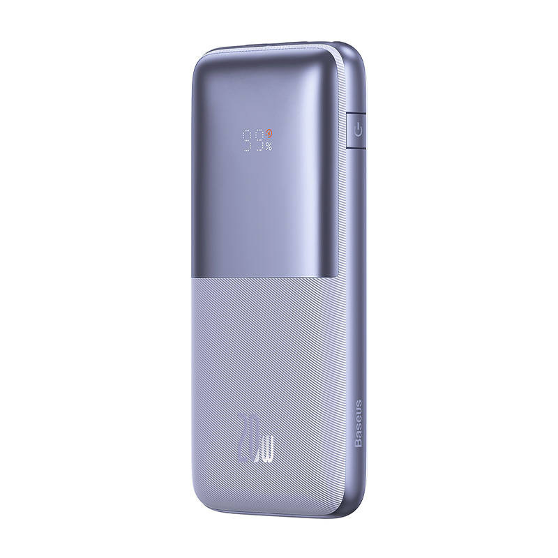 Powerbank Baseus Bipow PRO 10000mAh, 2xUSB, USB TYP-C, + przewód USB Typu A - USB Typu C 3A 0.3m, 20W - fioletowy (PPBD040205) Powerbank Baseus Bipow PRO 10000mAh, 2xUSB, USB TYP-C, + przewód USB Typu A - USB Typu C 3A 0.3m, 20W - fioletowy (PPBD040205)