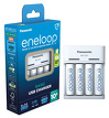 Ładowarka akumulatorków Ni-MH Panasonic Eneloop BQ-CC61 USB eco blister + 4 x R6/AA Eneloop 2000mAh BK-3MCDE (K-KJ61MCD40USB)